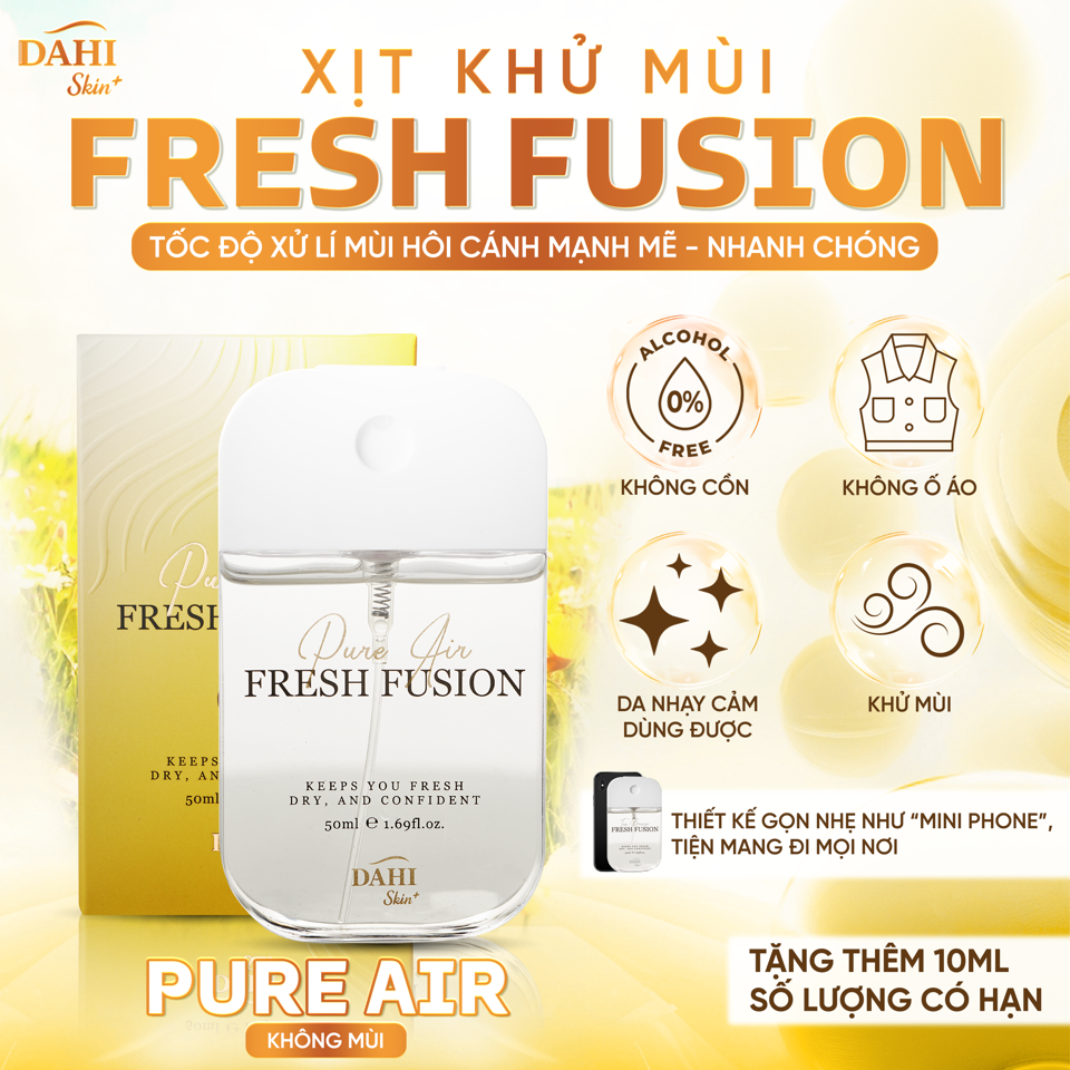 Xịt Khử Mùi Phèn Chua FRESH FUSION - Pure Air 50ML-duoc-ban-tai-DAHI SKIN VIỆT NAM