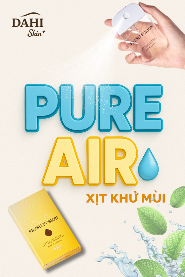 Xịt Khử Mùi FRESH FUSION - PURE AIR 10ML-duoc-ban-tai-DAHI SKIN VIỆT NAM