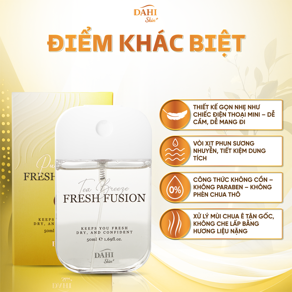 Xịt Khử Mùi Phèn Chua FRESH FUSION - Pure Air 50ML-duoc-ban-tai-DAHI SKIN VIỆT NAM