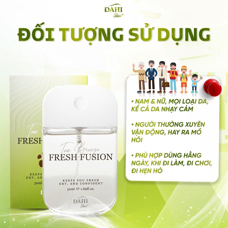 Xịt Khử Mùi Phèn Chua FRESH FUSION - Tea Breeze 50ML-duoc-ban-tai-DAHI SKIN VIỆT NAM