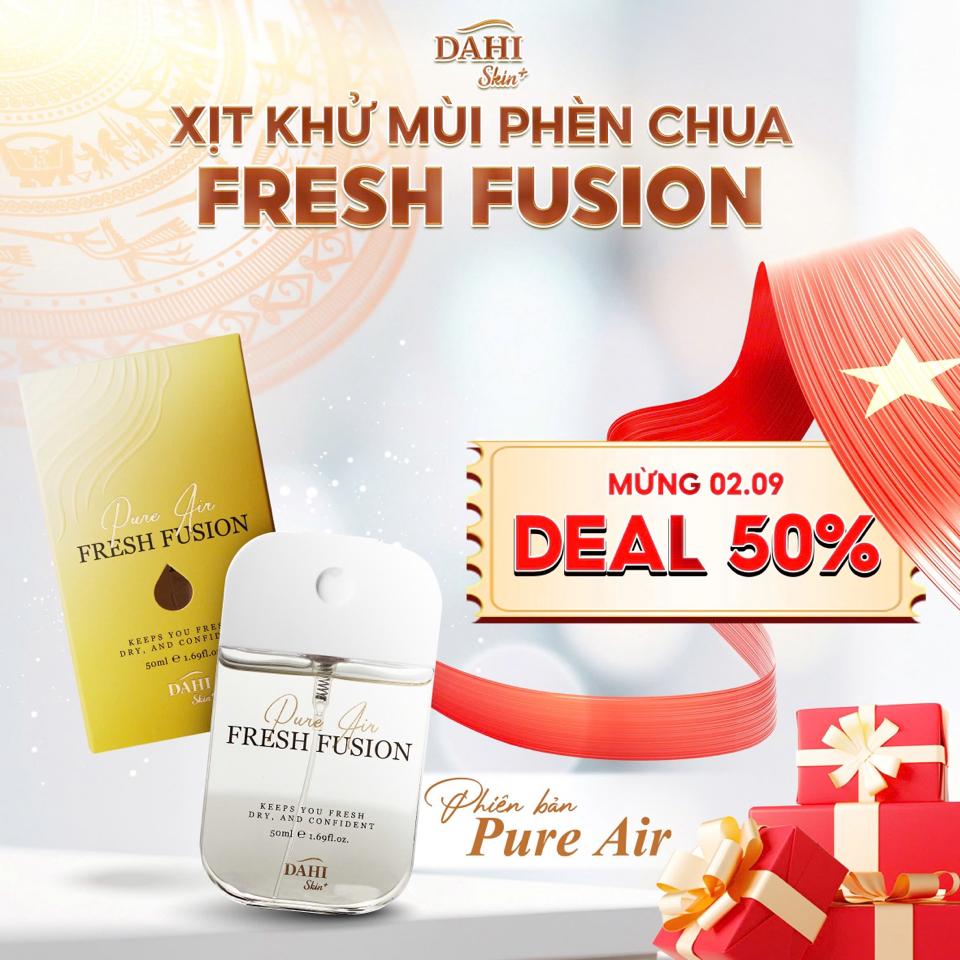 Xịt Khử Mùi Phèn Chua FRESH FUSION - Pure Air 50ML-duoc-ban-tai-DAHI SKIN VIỆT NAM