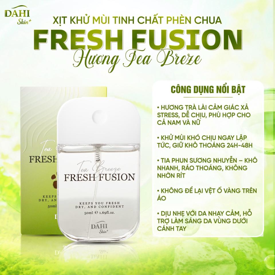 Xịt Khử Mùi Phèn Chua FRESH FUSION - Tea Breeze 50ML-duoc-ban-tai-DAHI SKIN VIỆT NAM