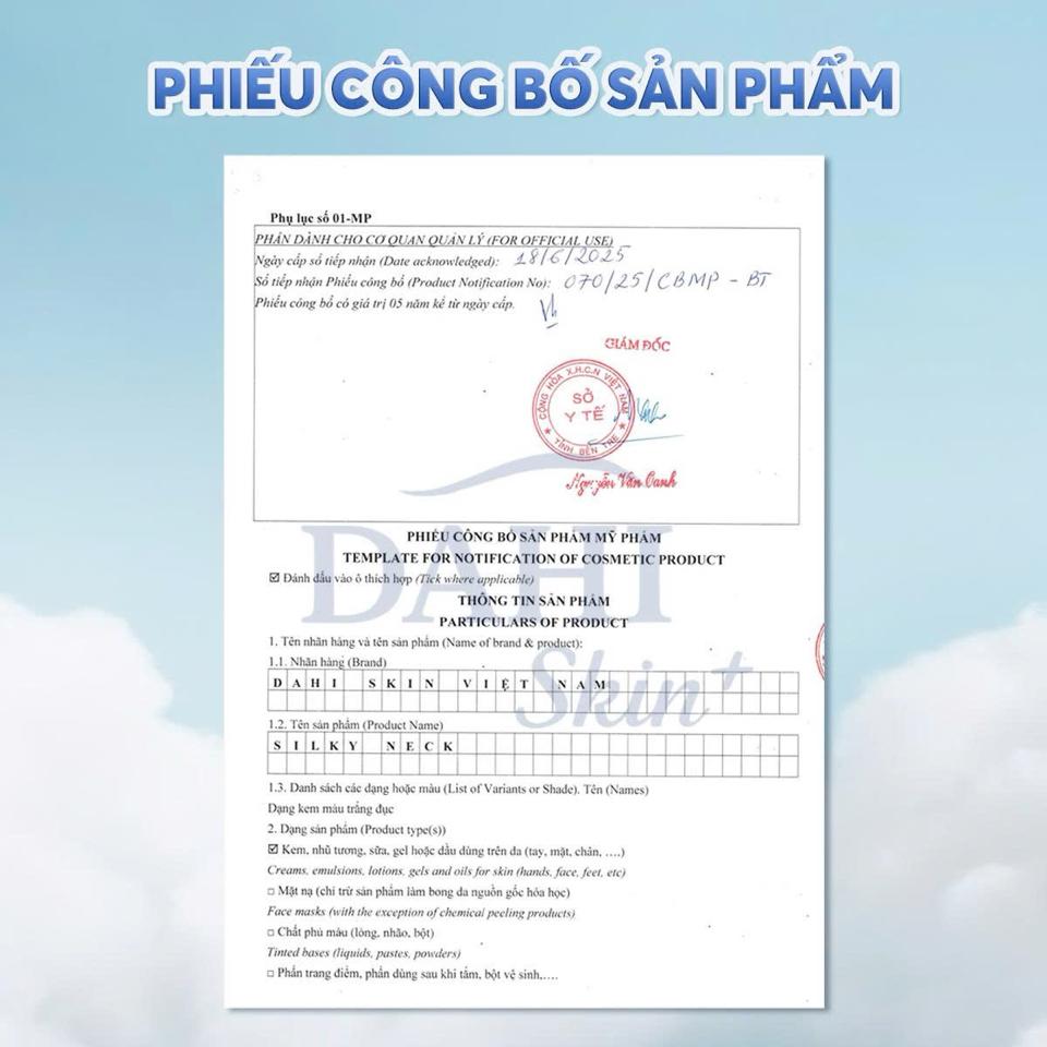 Kem Dưỡng Da Vùng Cổ SILKY NECK 20GR-duoc-ban-tai-DAHI SKIN VIỆT NAM