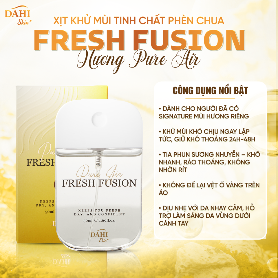 Xịt Khử Mùi Phèn Chua FRESH FUSION - Pure Air 50ML-duoc-ban-tai-DAHI SKIN VIỆT NAM