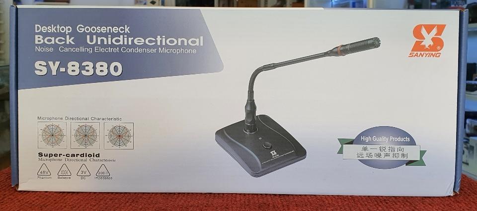 Micro SY 8380 Cao Cấp ĐỘ NHẠY CAO - Mic cổ ngỗng Sanying Để Bục Phát Biểu-duoc-ban-tai-Trọng Đại. Băng đĩa nhạc. Phụ kiện âm thanh