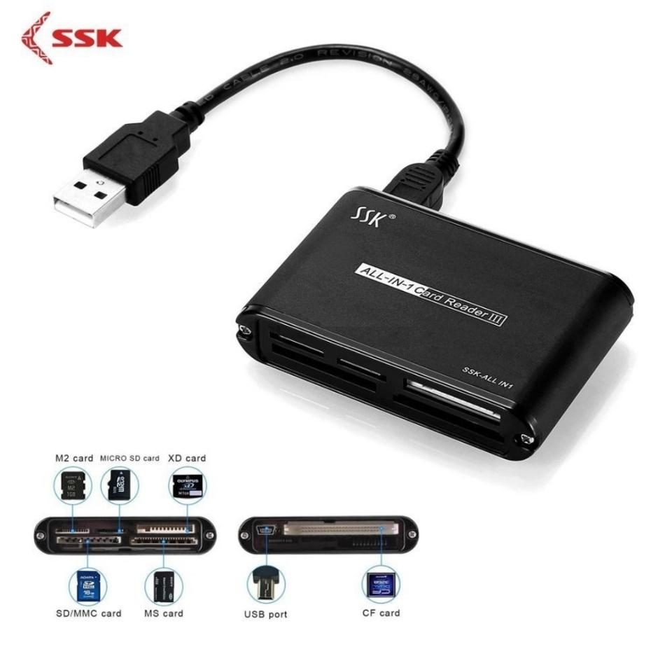 Đầu đọc thẻ SSK đa năng SCRM025-duoc-ban-tai-Trọng Đại. Băng đĩa nhạc. Phụ kiện âm thanh