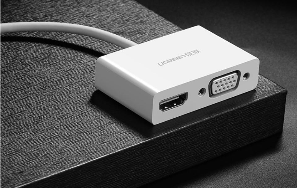 Cáp chuyển đổi USB type C to HDMI/VGA hỗ trợ full HD 3D 4Kx2K chính hãng Ugreen -duoc-ban-tai-Trọng Đại. Băng đĩa nhạc. Phụ kiện âm thanh
