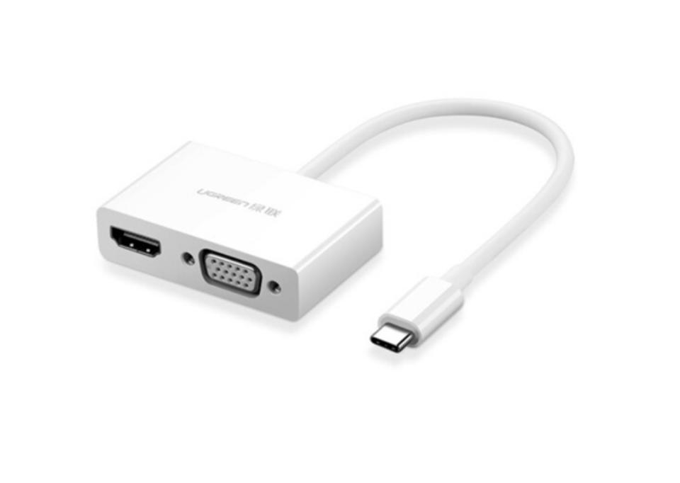 Cáp chuyển đổi USB type C to HDMI/VGA hỗ trợ full HD 3D 4Kx2K chính hãng Ugreen -duoc-ban-tai-Trọng Đại. Băng đĩa nhạc. Phụ kiện âm thanh