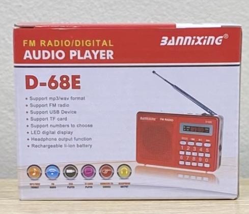 Đài 3ANNIXING FM RAĐIO 68E-duoc-ban-tai-Trọng Đại. Băng đĩa nhạc. Phụ kiện âm thanh