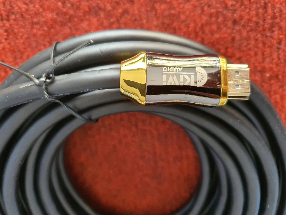 Dây HDMI KIWI 2.0 10m tròn-duoc-ban-tai-Trọng Đại. Băng đĩa nhạc. Phụ kiện âm thanh