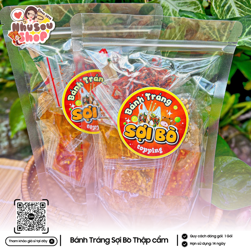 Bánh Tráng Sợi Bò Thập Cẩm-duoc-ban-tai-NHUSOUSHOP BÁNH TRÁNG & ĂN VẶT