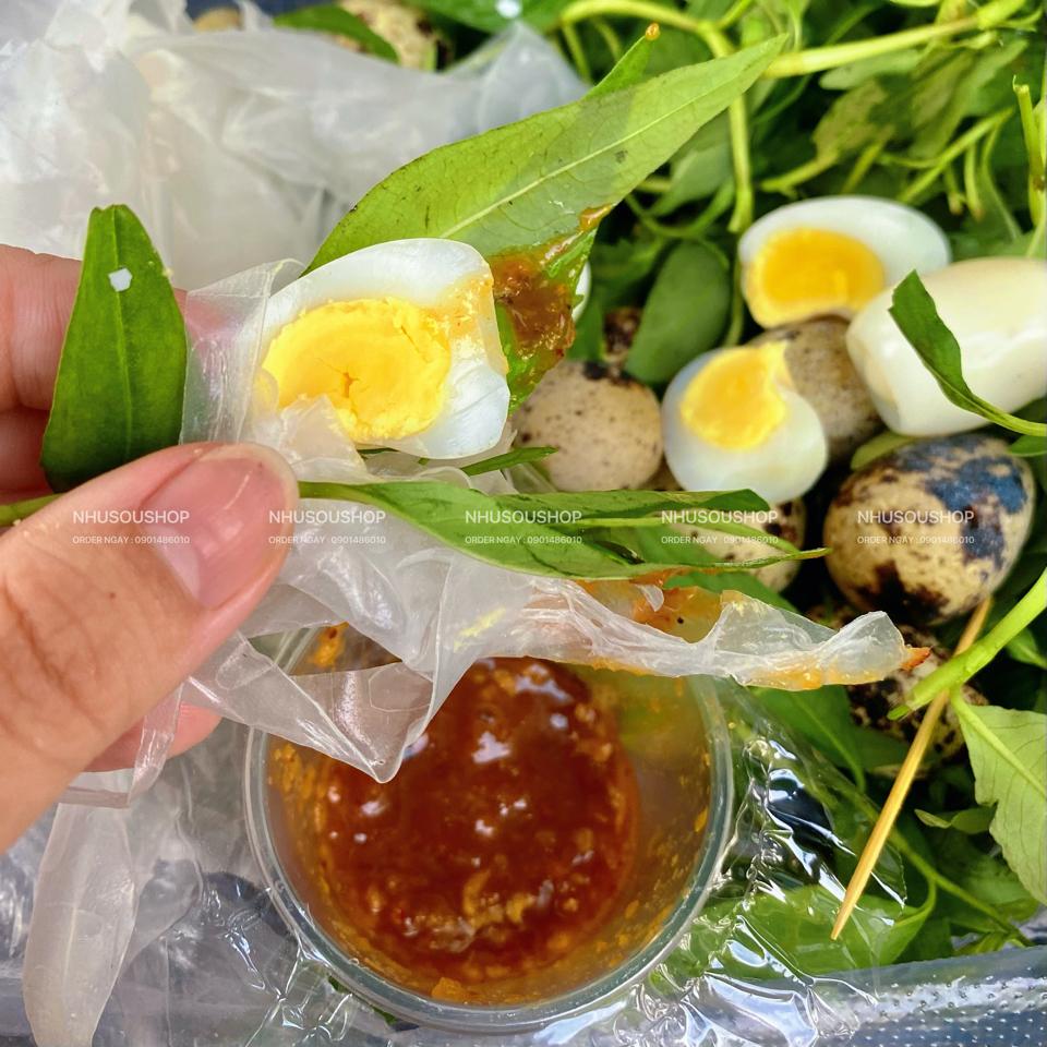 Bánh Tráng Chấm Sốt Muối Sệt (6 Trứng Cút)-duoc-ban-tai-NHUSOUSHOP BÁNH TRÁNG & ĂN VẶT