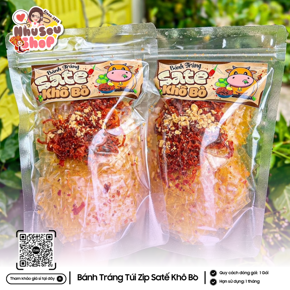 Bánh Tráng Túi Zip Satế Khô Bò-duoc-ban-tai-NHUSOUSHOP BÁNH TRÁNG & ĂN VẶT