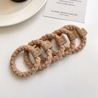 Dây cột tóc Hand made tem gấu-duoc-ban-tai-Smile