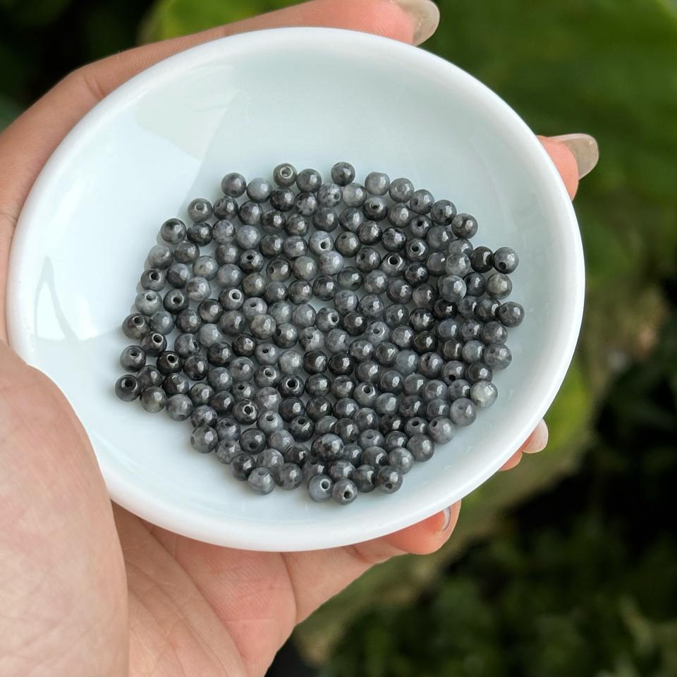 DIY - hạt gà đen ngọc myanmar type A size 3.5mm-duoc-ban-tai-NGỌC THANH GIANG GEMS & JADES