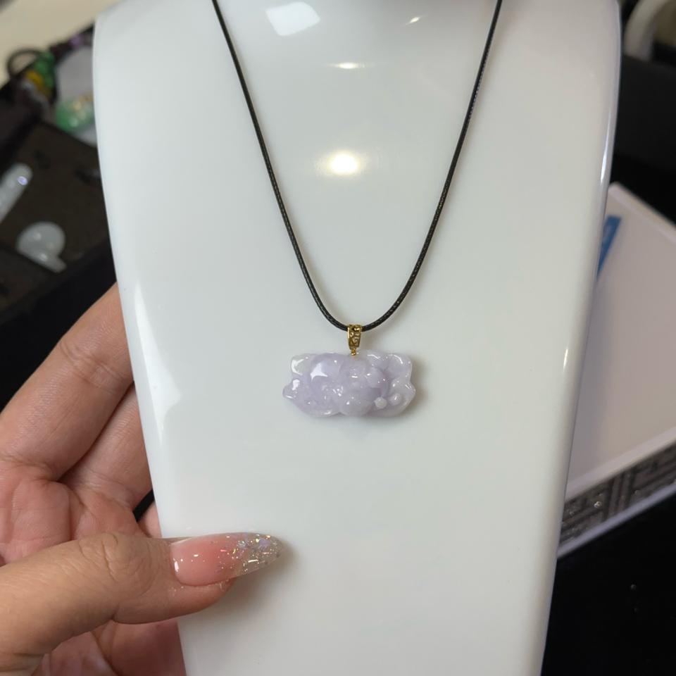 Tịnh đế liên hoa tử la lan - móc vàng 18k-duoc-ban-tai-NGỌC THANH GIANG GEMS & JADES