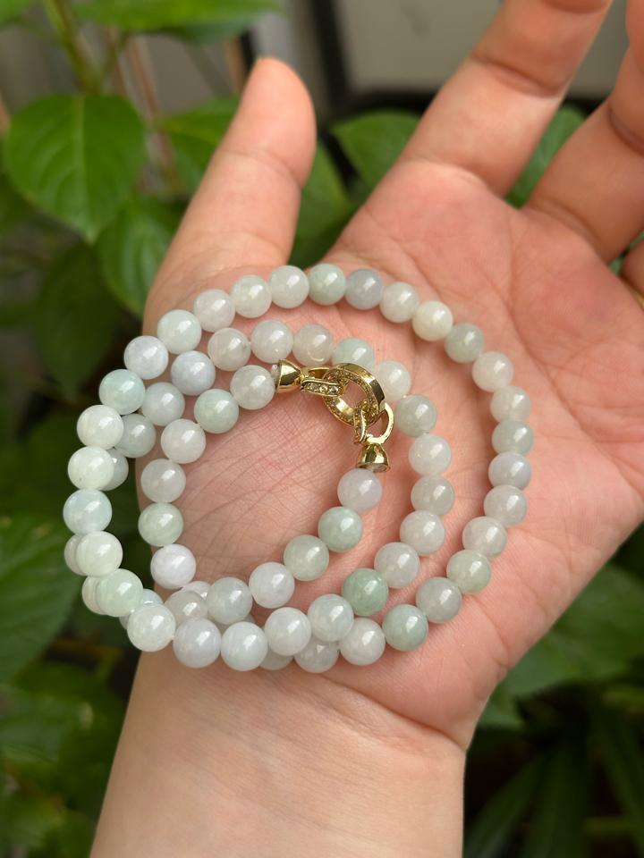 Vòng tay chuỗi hạt pastel - 7.2mm-duoc-ban-tai-NGỌC THANH GIANG GEMS & JADES