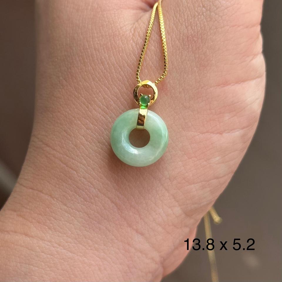 Đồng donut xanh táo-duoc-ban-tai-NGỌC THANH GIANG GEMS & JADES