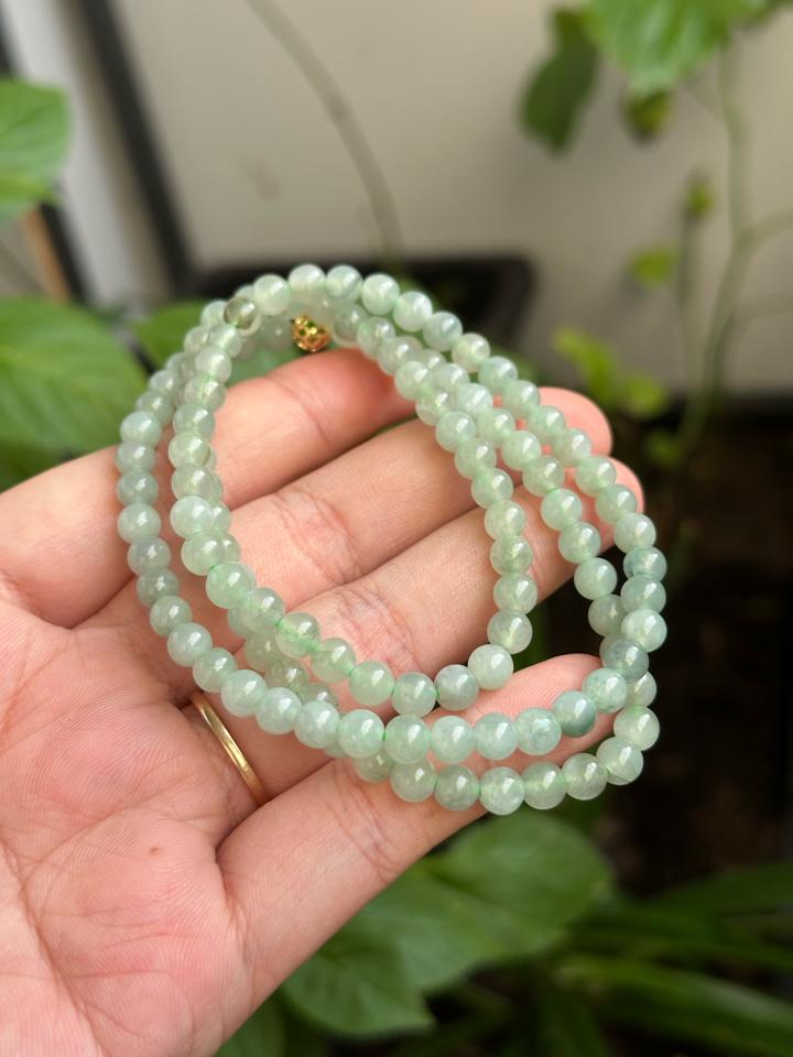 Chuỗi hạt xanh táo - 5.5mm-duoc-ban-tai-NGỌC THANH GIANG GEMS & JADES