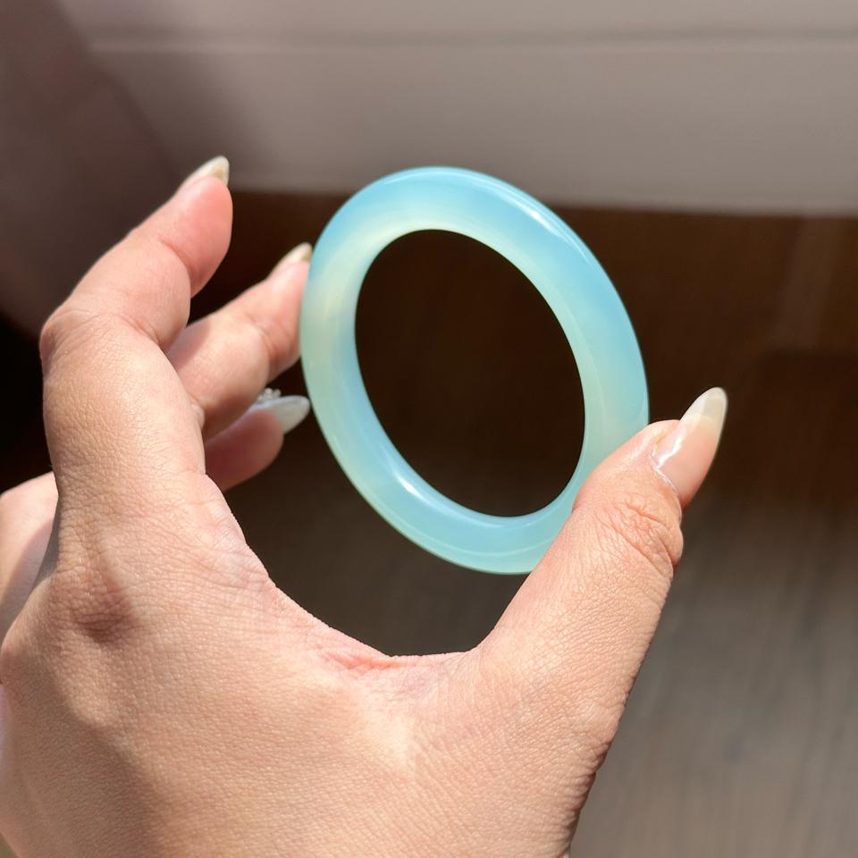 Vòng mã não xanh lam thiên không (nhiệt)-duoc-ban-tai-NGỌC THANH GIANG GEMS & JADES
