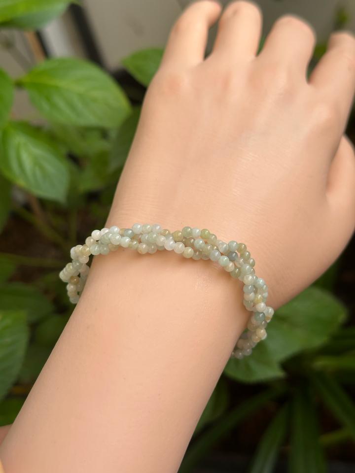 Vòng tay thắt 3 sợi - hạt 3mm-duoc-ban-tai-NGỌC THANH GIANG GEMS & JADES