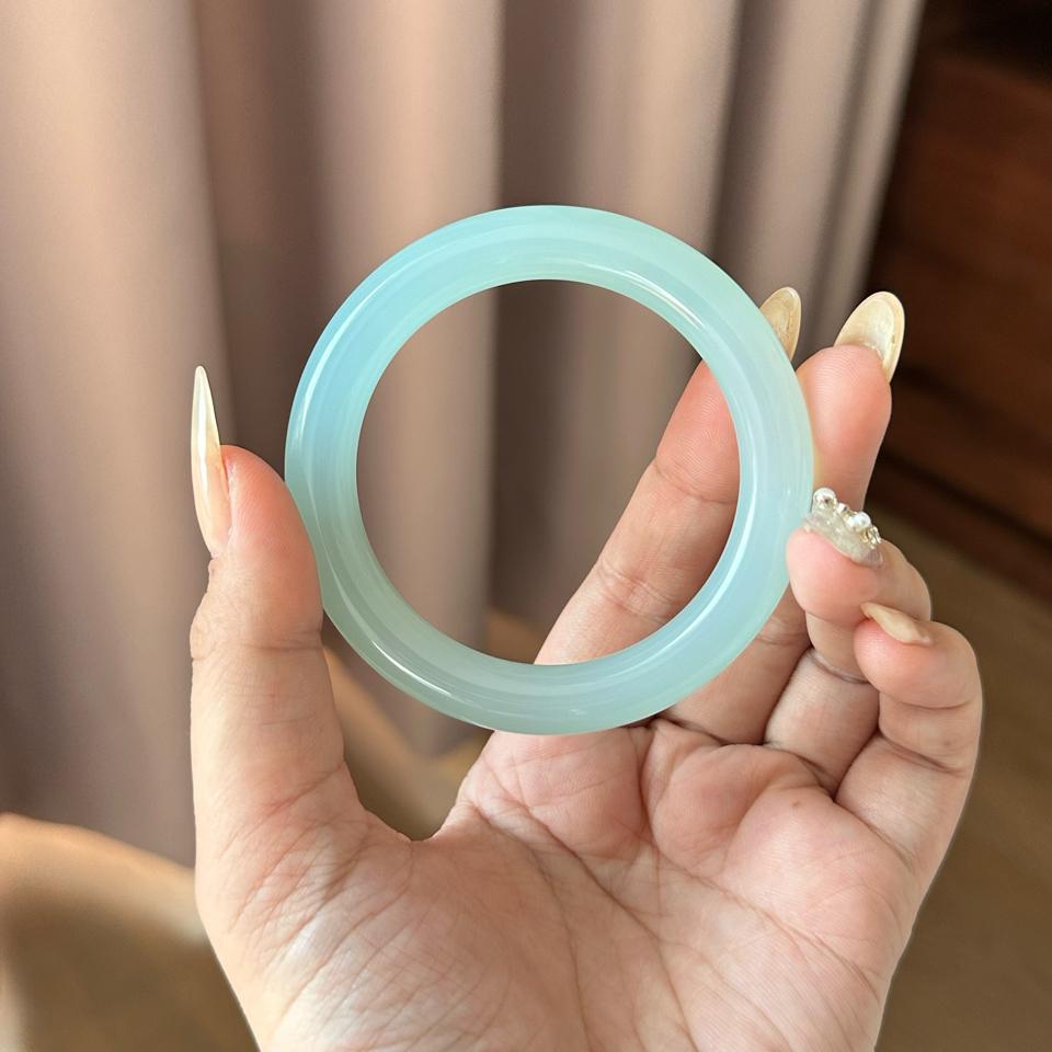 Vòng mã não xanh lam thiên không (nhiệt)-duoc-ban-tai-NGỌC THANH GIANG GEMS & JADES