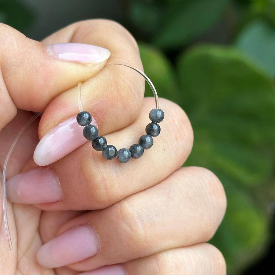 DIY - hạt gà đen ngọc myanmar type A size 3.5mm-duoc-ban-tai-NGỌC THANH GIANG GEMS & JADES