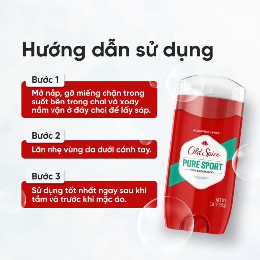 Lăn khử mùi nam 30Shine phân phối chính hãng Old Spice Pure Sport mùi hương nam tính chính hãng-duoc-ban-tai-Mỹ phẩm Ngọc Linh
