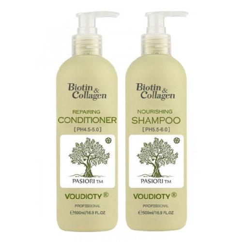 Bộ Dầu Gội Và Dầu Xả Biotin & Collagen Voudioty Siêu Mềm Mượt, Phục Hồi, Kích Thích Mọc Tóc 500ml-duoc-ban-tai-Mỹ phẩm Ngọc Linh