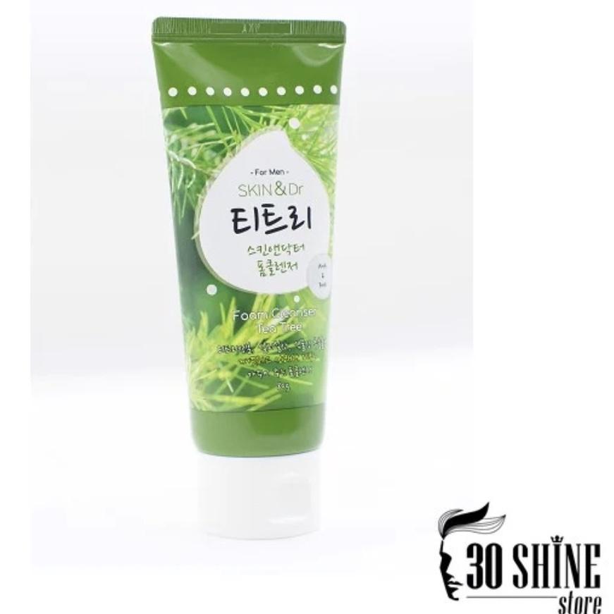 Sữa rửa mặt nam 30Shine phân phối chính hãng Skin&dr Tràm trà 80g cho da mụn, da dầu, dưỡng ẩm trắng da-duoc-ban-tai-Mỹ phẩm Ngọc Linh