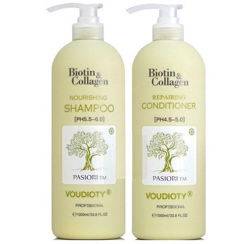 Bộ Dầu Gội Và Dầu Xả Biotin & Collagen Voudioty Siêu Mềm Mượt, Phục Hồi, Kích Thích Mọc Tóc 500ml-duoc-ban-tai-Mỹ phẩm Ngọc Linh