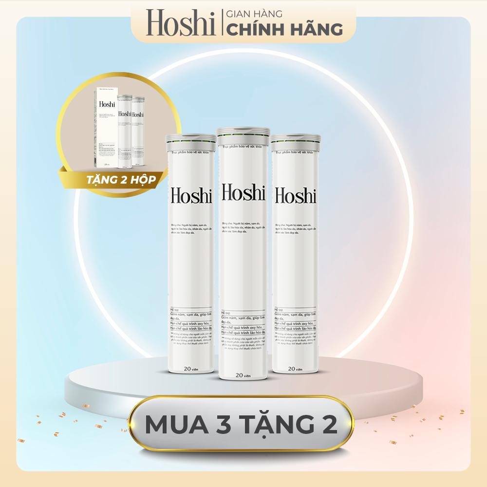 Viên sủi Hoshi Nhật Bản - Hạn chế quá trình Oxy hóa, giảm sạm nám, tàn nhang, giúp da trắng mịn-duoc-ban-tai-Mỹ phẩm Ngọc Linh