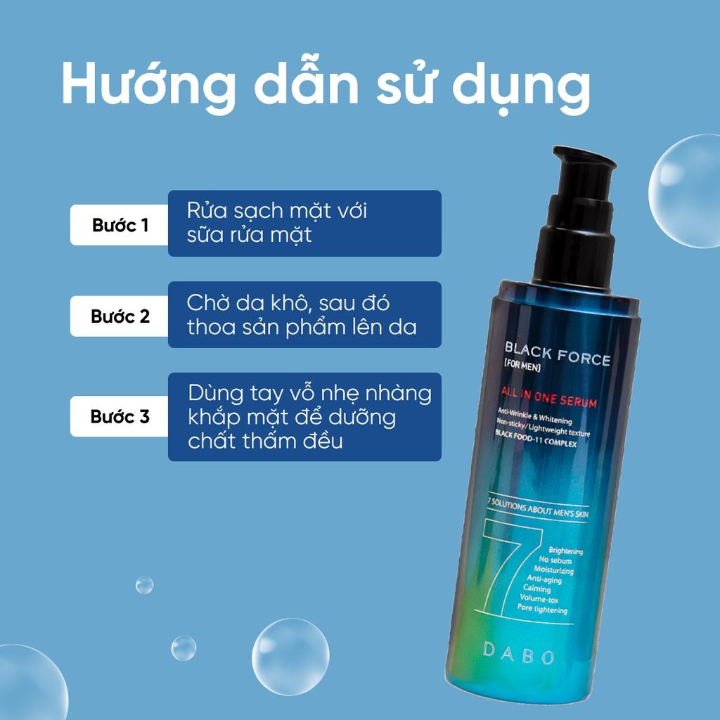 Serum dưỡng trắng da cho nam Dabo Black Force Serum For Men 120ml-duoc-ban-tai-Mỹ phẩm Ngọc Linh