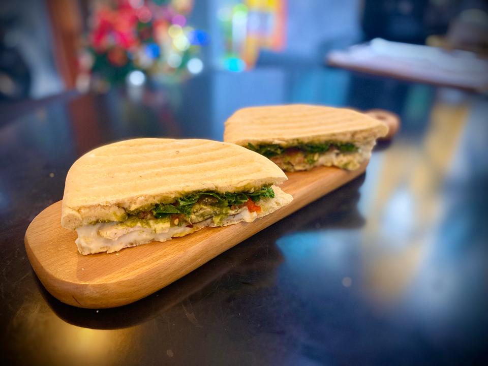 Vegan Grilled Vegetable Panini - Bánh Mì Panini Rau Củ Nướng (Chay) -duoc-ban-tai-Green Monkey Saigon