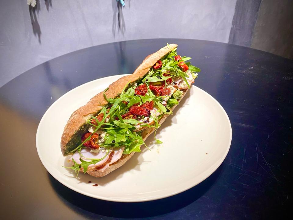 Smoked Chicken Breast Baguette - Bánh Mì Baguette Ức Gà Xông Khói-duoc-ban-tai-Green Monkey Saigon