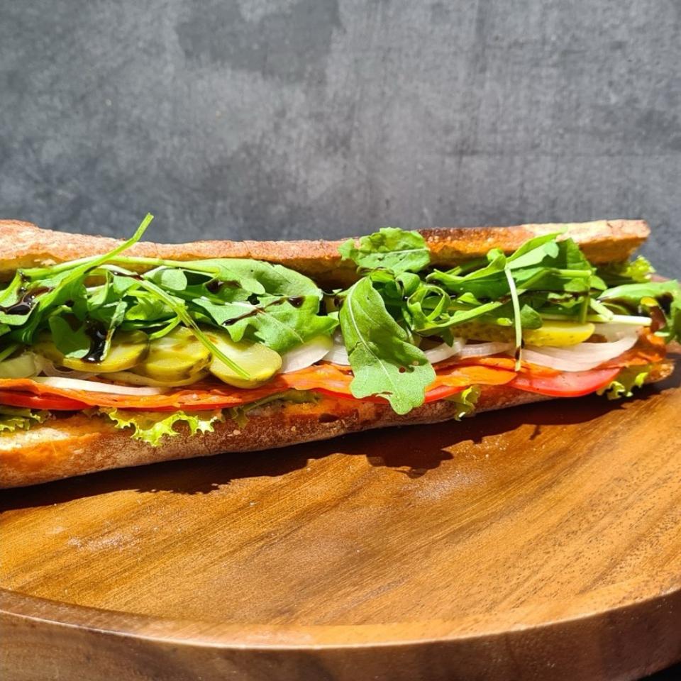 Italian Salami Baguette - Bánh Mì Baguette Xúc Xích Ý -duoc-ban-tai-Green Monkey Saigon