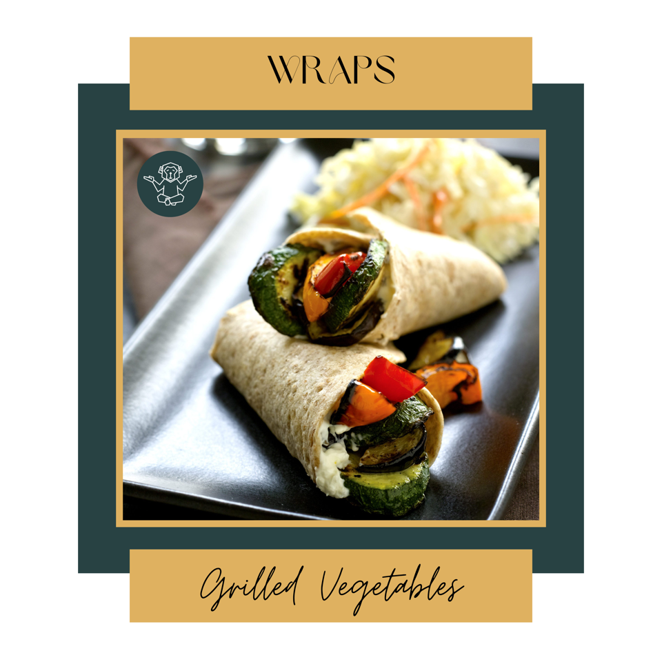 Vegan Spinach, Feta and Grilled Vegetable Wrap - Bánh Cuộn Rau Củ Nướng Phô Mai Chay Bó xôi-duoc-ban-tai-Green Monkey Saigon