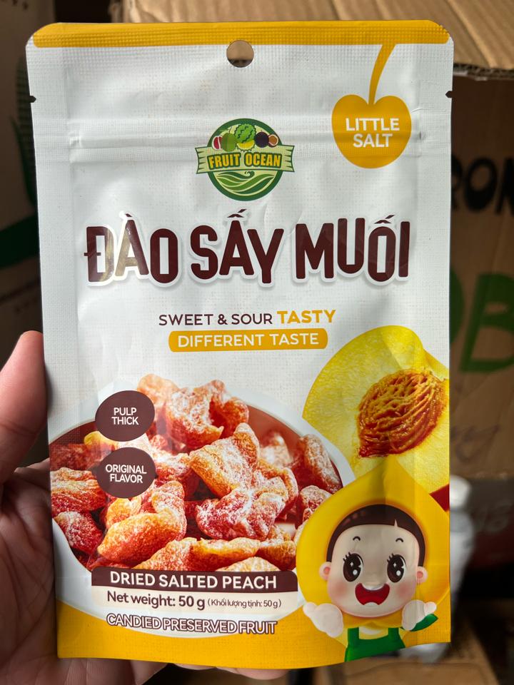 Đào Sấy Muối	50g	50 Túi/Thùng 8938548361951-duoc-ban-tai-NPP VĂN LONG