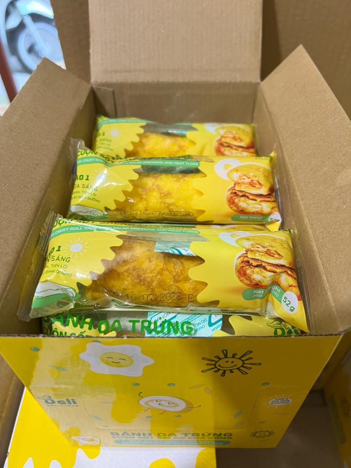 Bánh Da Trứng Cuộn Sốt Salad Chà Bông 52g (15 cái/ Hộp)8938515491100-duoc-ban-tai-NPP VĂN LONG