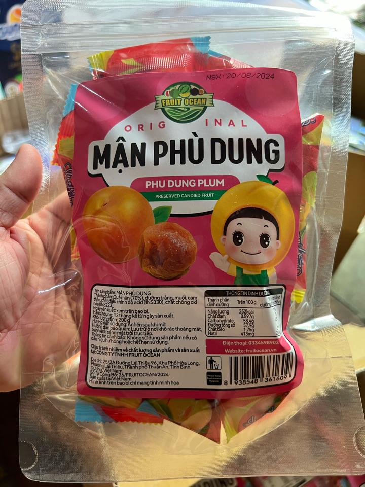 Mận phù dung	200g	16 Túi/Thùng 8938548361609-duoc-ban-tai-NPP VĂN LONG