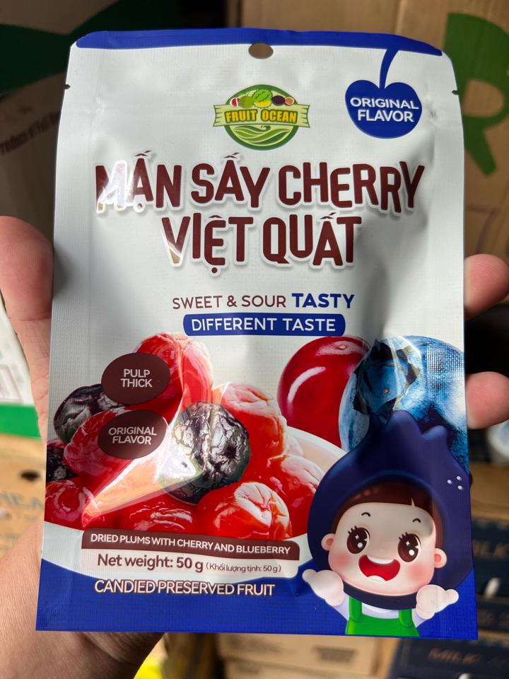 Mận Sấy Cherry Việt Quất	50g	50 Túi/Thùng 8938548361029-duoc-ban-tai-NPP VĂN LONG