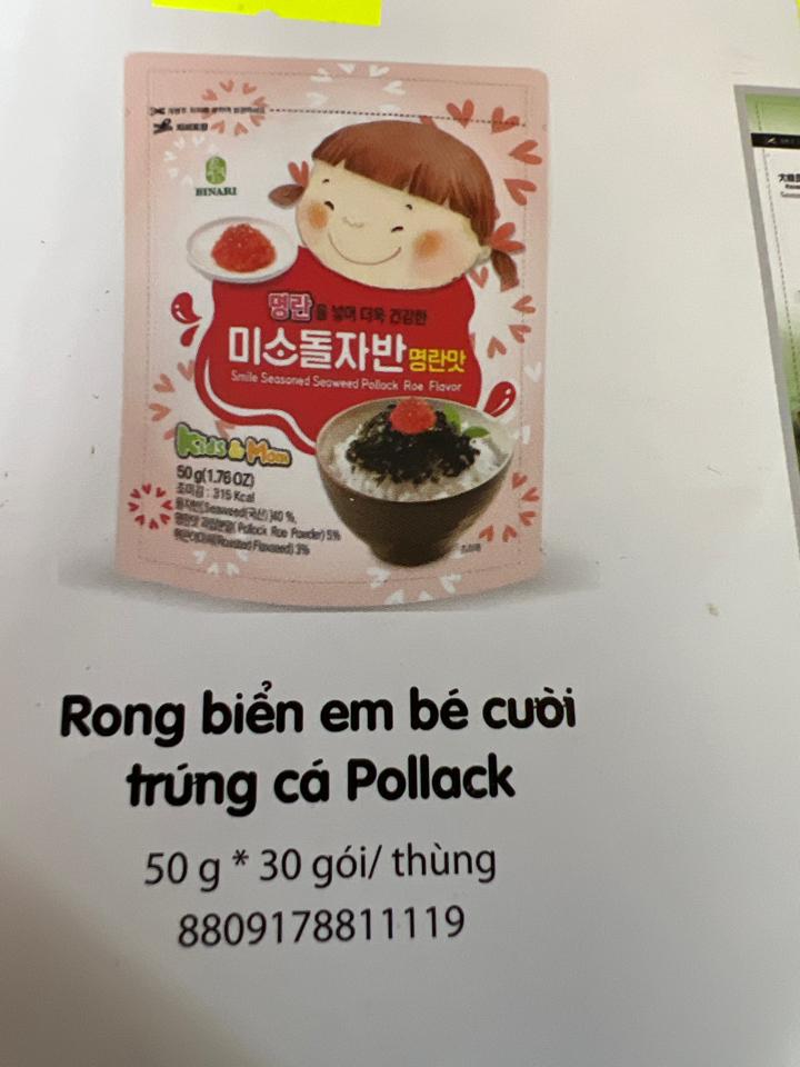 Rong biển Em Bé Cười trứng cá 50g(30) 8809178811119-duoc-ban-tai-NPP VĂN LONG