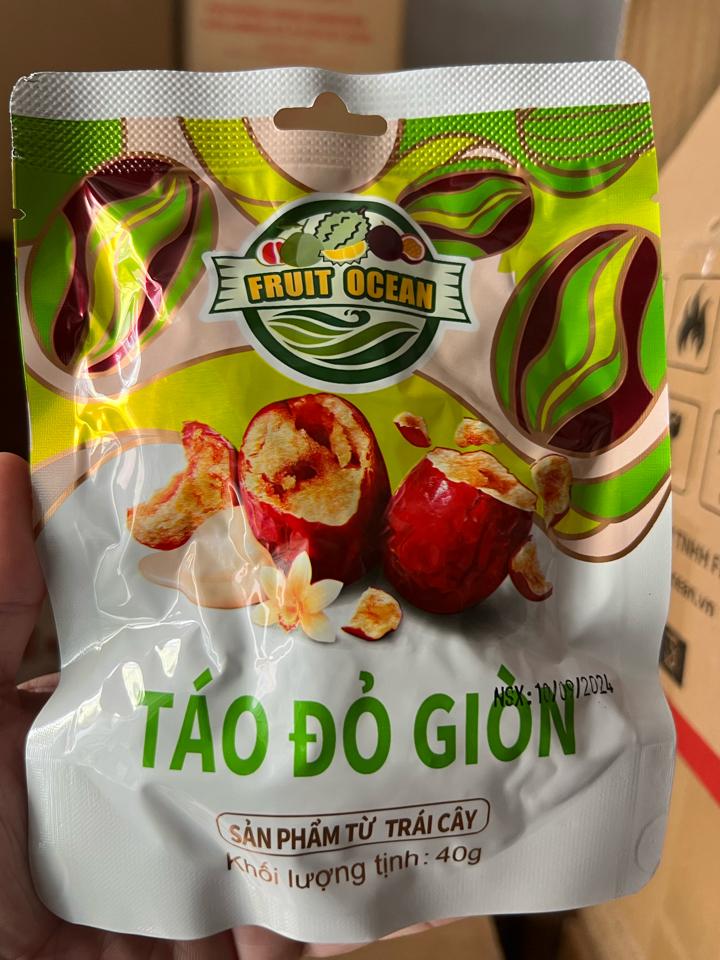 Táo đỏ giòn	40g	50 túi/thùng 8938548361180-duoc-ban-tai-NPP VĂN LONG