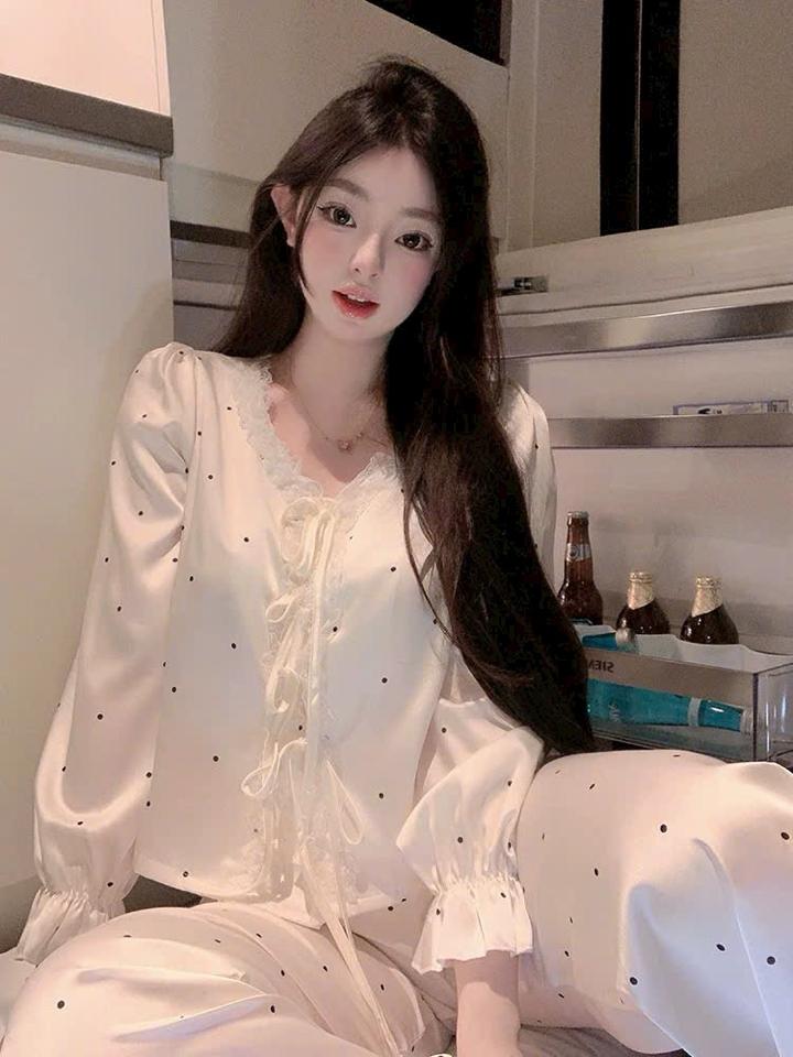 Pizama bi cổ thắt nơ-duoc-ban-tai-Yahy Store ❤️