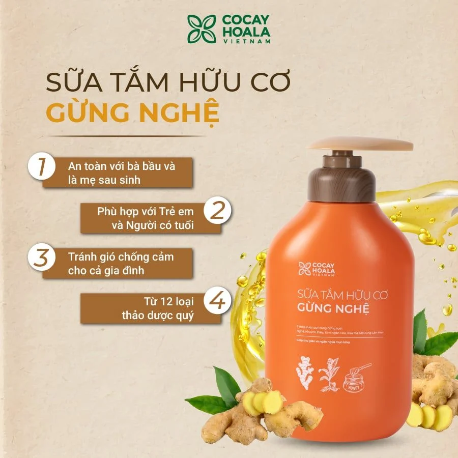 Sữa tắm Gừng nghệ-duoc-ban-tai-AN NHIÊN