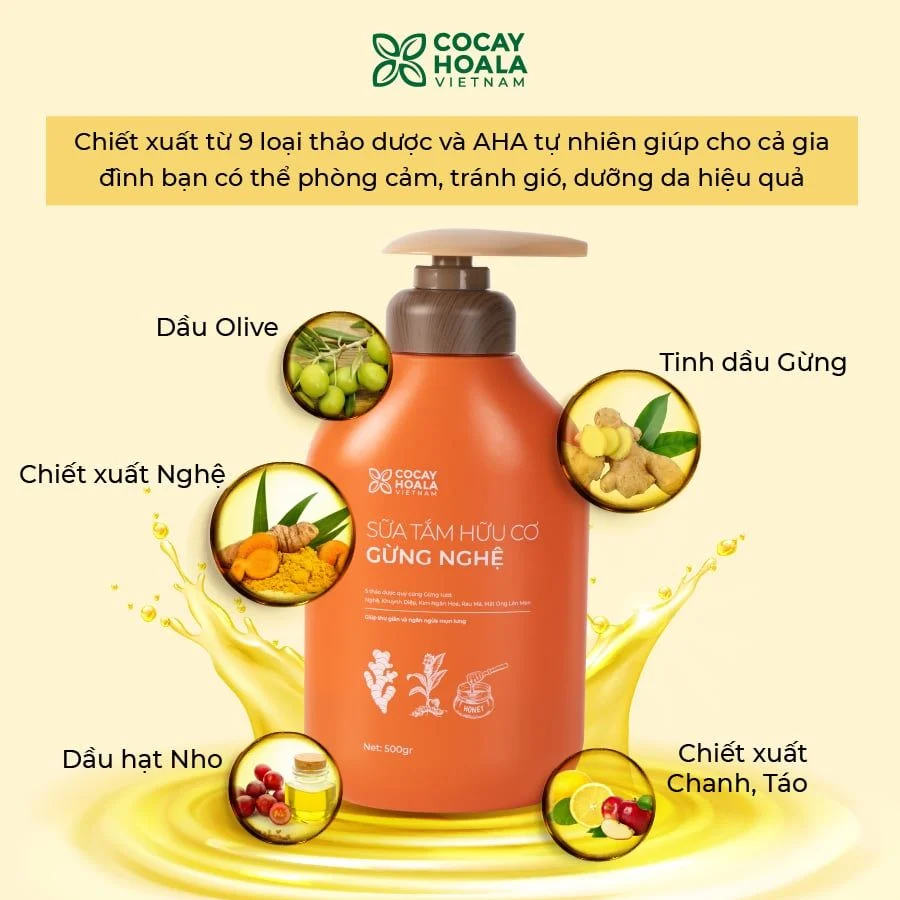 Sữa tắm Gừng nghệ-duoc-ban-tai-AN NHIÊN