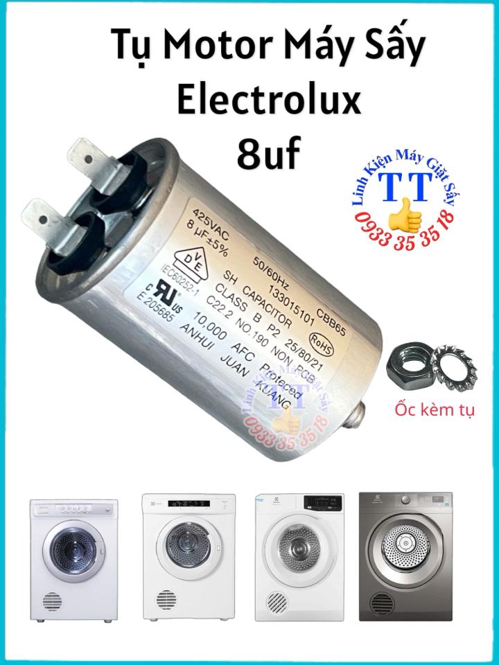 Tụ 8uf Máy Sấy Electroluc-duoc-ban-tai-Linh Kiện Giặt Sấy TT