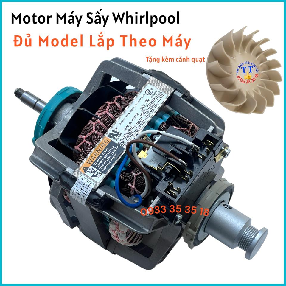 Motor Máy Sấy Whirlpool 15ký hàng chính hãng mexico-duoc-ban-tai-Linh Kiện Giặt Sấy TT