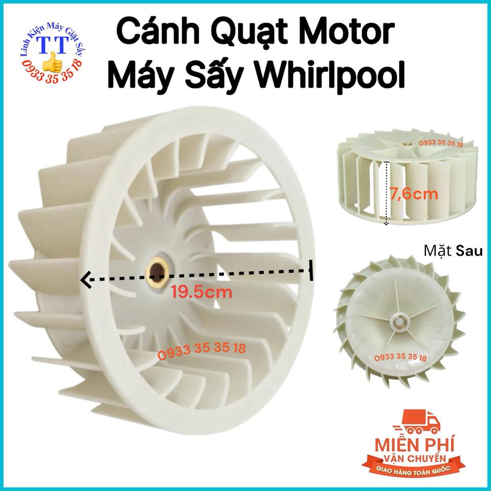 Quạt Motor Máy Sấy Whirlpool Nhỏ-duoc-ban-tai-Linh Kiện Giặt Sấy TT