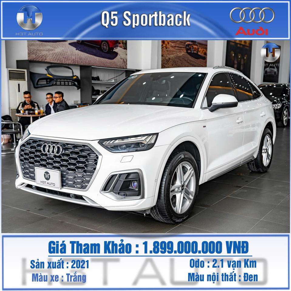 Audi Q5 2021 Sportback Trắng Đen 21,000 km-duoc-ban-tai-H3T Auto